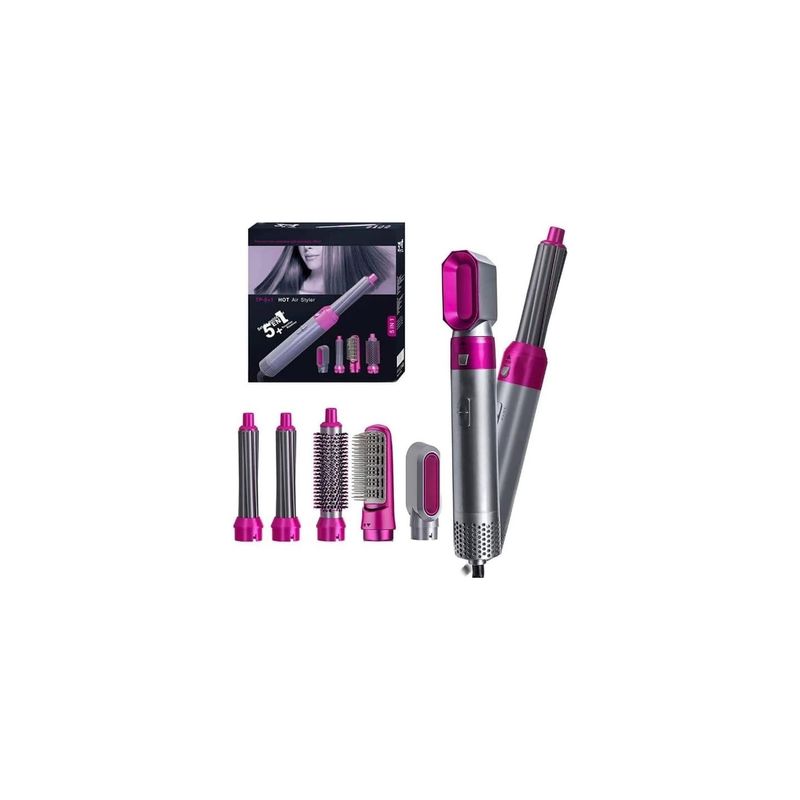 Ingrijire personala si Cosmetice - Aparate & accesorii ingrijire personala - Hair styling - Uscatoare de par - Uscator de Par cu Perie Styler Profesional 5 in 1, Functii Complete de Coafat - Infinity.ro