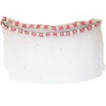 Fashion, accesorii si bijuterii - Copii - Articole botez - Trusouri si accesorii botez - Tul pentru decor cristelnita, trandafiri sapun roz si albi, 230 cm - Infinity.ro