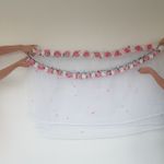 Fashion, accesorii si bijuterii - Copii - Articole botez - Trusouri si accesorii botez - Tul pentru decor cristelnita, trandafiri sapun roz si albi, 230 cm - Infinity.ro