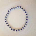 Fashion, accesorii si bijuterii - Copii - Articole botez - Trusouri si accesorii botez - Tul pentru decor cristelnita, trandafiri sapun albastrii si albi, 230 cm - Infinity.ro