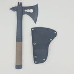 Casa si Gradina - Gradinarit si plante - Unelte gradinarit - Topoare - Topor autoaparare 33cm 2 taisuri maner cauciuc model cu lant maro - Infinity.ro