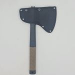 Casa si Gradina - Gradinarit si plante - Unelte gradinarit - Topoare - Topor autoaparare 33cm 2 taisuri maner cauciuc model cu lant maro - Infinity.ro