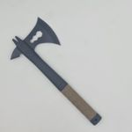 Casa si Gradina - Gradinarit si plante - Unelte gradinarit - Topoare - Topor autoaparare 33cm 2 taisuri maner cauciuc model cu lant maro - Infinity.ro