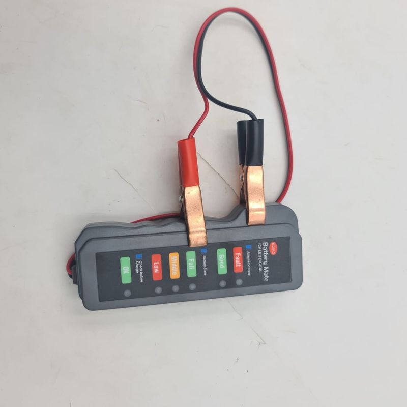 Auto si Moto - Reparatii si depanare - Scule auto - Testere si multimetre - Tester Pentru Baterie Auto, 12 volt, Lungime Cablu 35 cm, Negru, 13 cm - Infinity.ro