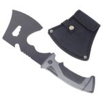 Casa si Gradina - Gradinarit si plante - Unelte gradinarit - Topoare - Topor Multifunctional Din Otel, Desfacator, Maner Gri Si Negru, Husa Negru, 30 cm - Infinity.ro