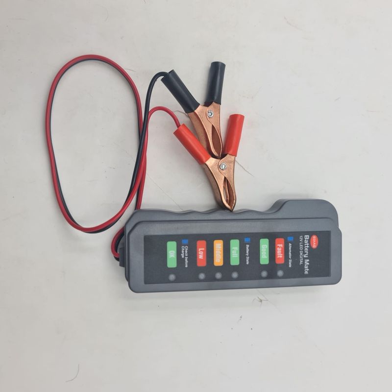 Auto si Moto - Reparatii si depanare - Scule auto - Testere si multimetre - Tester Pentru Baterie Auto, 12 volt, Lungime Cablu 35 cm, Negru, 13 cm - Infinity.ro