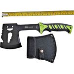 Casa si Gradina - Gradinarit si plante - Unelte gradinarit - Topoare - Topor Multifunctional Din Otel, Maner Verde, Husa Negru, 28 cm - Infinity.ro