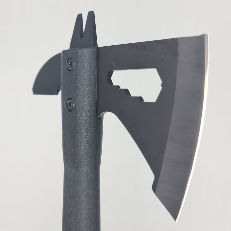 Casa si Gradina - Gradinarit si plante - Unelte gradinarit - Topoare - Topor autoaparare 33cm 2 taisuri maner cauciuc model cu lant negru - Infinity.ro