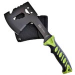 Casa si Gradina - Gradinarit si plante - Unelte gradinarit - Topoare - Topor Multifunctional Din Otel, Maner Verde, Husa Negru, 28 cm - Infinity.ro