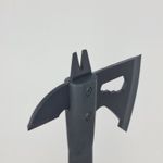 Casa si Gradina - Gradinarit si plante - Unelte gradinarit - Topoare - Topor autoaparare 33cm 2 taisuri maner cauciuc model cu lant negru - Infinity.ro