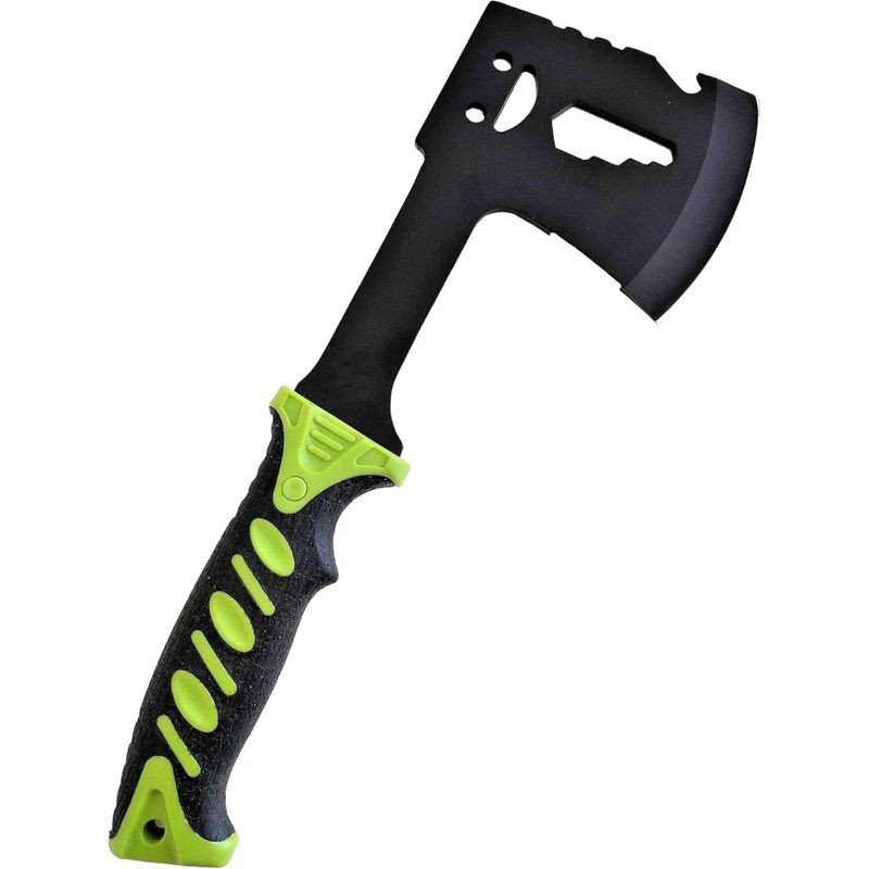 Casa si Gradina - Gradinarit si plante - Unelte gradinarit - Topoare - Topor Multifunctional Din Otel, Maner Verde, Husa Negru, 28 cm - Infinity.ro