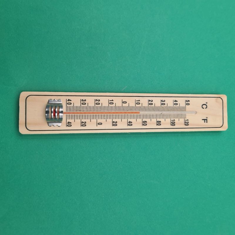 TV, Audio-Video si Foto - Optica, astronomie si metrologie - Meteorologie - Termometre Meteo - Termometru Meteo Confectionat din Lemn, Pentru Camera, Agatatoare, 22 cm - Infinity.ro