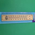 TV, Audio-Video si Foto - Optica, astronomie si metrologie - Meteorologie - Termometre Meteo - Termometru Meteo Confectionat din Lemn, Pentru Camera, Agatatoare, 22 cm - Infinity.ro