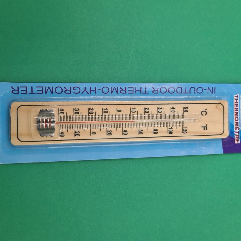 TV, Audio-Video si Foto - Optica, astronomie si metrologie - Meteorologie - Termometre Meteo - Termometru Meteo Confectionat din Lemn, Pentru Camera, Agatatoare, 22 cm - Infinity.ro