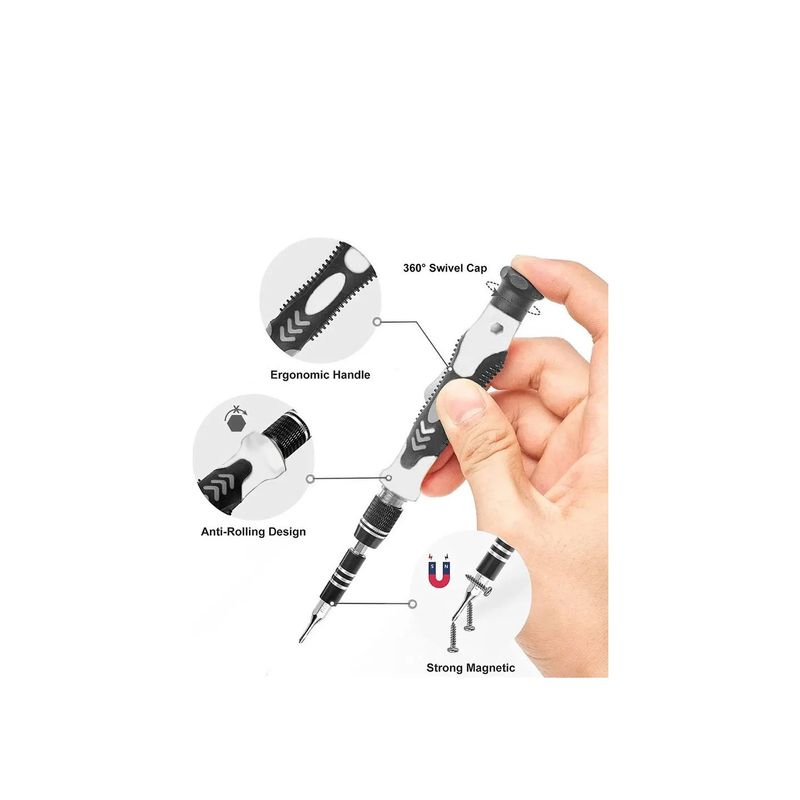 Casa si Gradina - Constructii - Scule de mana si unelte - Surubelnite - Trusa Surubelnite 115 in 1 pentru Electronice Precizie PC Telefon - Infinity.ro