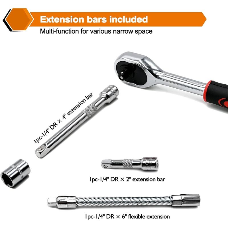 Casa si Gradina - Constructii - Scule de mana si unelte - Seturi scule - Trusa Rosie de scule, 46 piese, pentru Utilizare Profesionala, Cat si pentru Amatori - Infinity.ro