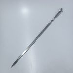 Casa si Gradina - Gradina si terasa - Gratare si accesorii - Accesorii gratare - Tepusa Pentru Frigarui cu Inel Din Otel Inoxidabil, 60 cm, Argintiu - Infinity.ro