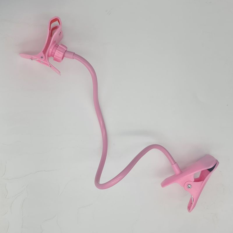 Laptop, Telefoane si Tablete - Telefoane mobile si accesorii - Accesorii Telefoane - Suport si docking telefoane - Suport telefon, brat flexibil, prindere birou prin cleste, roz, fete - Infinity.ro