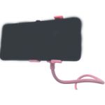 Laptop, Telefoane si Tablete - Telefoane mobile si accesorii - Accesorii Telefoane - Suport si docking telefoane - Suport telefon, brat flexibil, prindere birou prin cleste, roz, fete - Infinity.ro