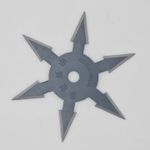 Sport si Outdoor - Sporturi de contact - Produse autoaparare - Steluta ninja pentru aruncat la tinta, neagra, 6 colturi, 10 cm - Infinity.ro