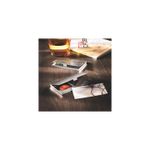 Carti si Birotica - Birotica - Accesorii de birou - Alte accesorii birou - Suport carti de vizita mic si usor aluminiu, Dalimag, 95 x 65 x 7 mm - Infinity.ro