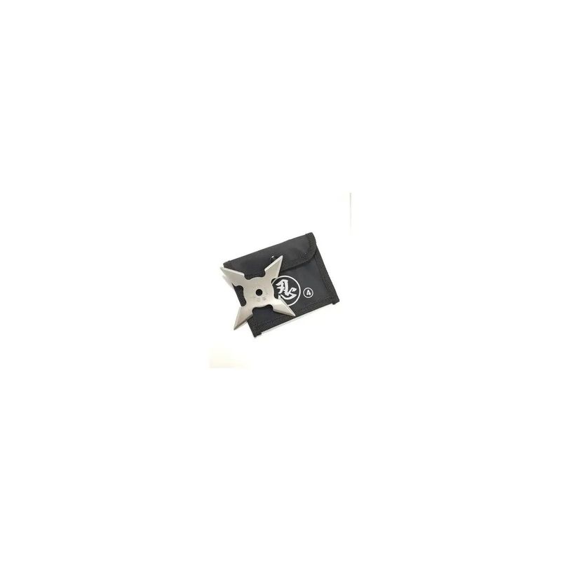 Sport si Outdoor - Camping - Cutite, bricege si accesorii - Cutite si bricege - Steluta ninja, stea ninja samurai pentru aruncat la tinta 4 colturi in husa - Infinity.ro
