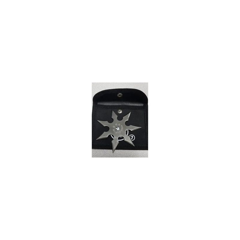 Sport si Outdoor - Camping - Cutite, bricege si accesorii - Cutite si bricege - Steluta ninja 7 colturi pentru aruncat la tinta in husa - Infinity.ro