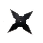 Sport si Outdoor - Camping - Cutite, bricege si accesorii - Cutite si bricege - Steluta ninja pentru aruncat la tinta 4 colturi, in husa, negru,4.5 cm, - Infinity.ro