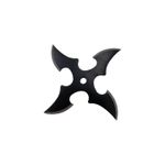 Sport si Outdoor - Sporturi de contact - Produse autoaparare - Steluta ninja pentru aruncat la tinta 4 colturi, gaura in centru, in husa, negru,4.5 cm - Infinity.ro