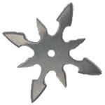 Sport si Outdoor - Camping - Cutite, bricege si accesorii - Cutite si bricege - Steluta ninja pentru aruncat la tinta, gri, 8 colturi, 6 cm - Infinity.ro