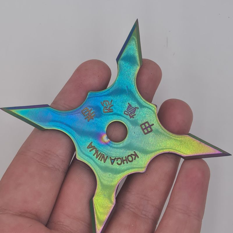 Sport si Outdoor - Camping - Cutite, bricege si accesorii - Cutite si bricege - Steluta ninja pentru aruncat la tinta, fade, 4 colturi, 10 cm - Infinity.ro