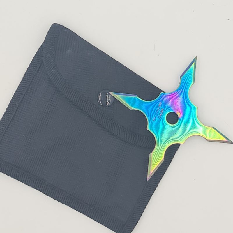 Sport si Outdoor - Camping - Cutite, bricege si accesorii - Cutite si bricege - Steluta ninja pentru aruncat la tinta, fade, 4 colturi, 10 cm - Infinity.ro