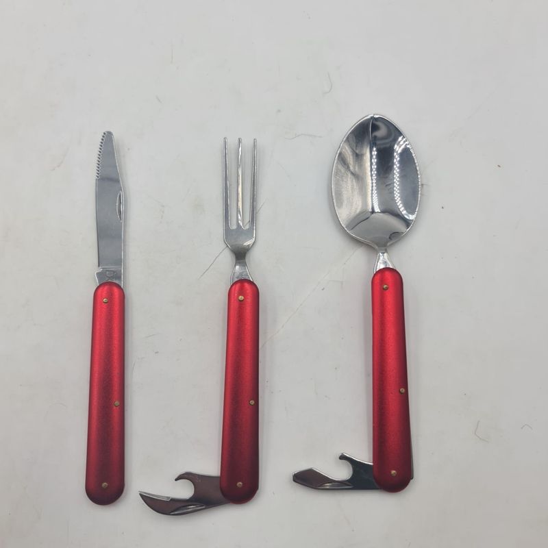 Casa si Gradina - Bucatarie si vesela - Vesela si tacamuri - Tacamuri si seturi - Set de Tacamuri, Lingura, Furculita si Cutit, Desfacator de Sticle, 16 cm, Rosii - Infinity.ro