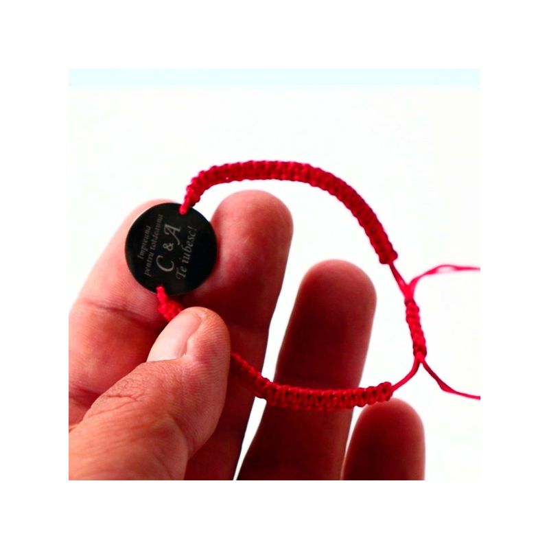 Fashion, accesorii si bijuterii - Femei - Bijuterii femei - Bratari femei - Set de 2 bratari pentru cupluri personalizate cu mesajele tale, Dalimag - Infinity.ro