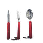 Casa si Gradina - Bucatarie si vesela - Vesela si tacamuri - Tacamuri si seturi - Set de Tacamuri, Lingura, Furculita si Cutit, Desfacator de Sticle, 16 cm, Rosii - Infinity.ro