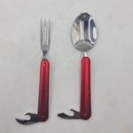Casa si Gradina - Bucatarie si vesela - Vesela si tacamuri - Tacamuri si seturi - Set de Tacamuri, Lingura, Furculita si Cutit, Desfacator de Sticle, 16 cm, Rosii - Infinity.ro