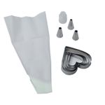 Casa si Gradina - Bucatarie si vesela - Ustensile bucatarie - Ustensile ornare prajituri - Set ornare tort, model simplu, 3 capete, punga, 4 x 4 cm, M3 - Infinity.ro