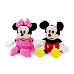 Jucarii, Copii si Bebe - Jucarii si jocuri - Jucarii de plus - Set Jucarii din Plus Mickey si Minnie Mouse, 28 cm - Infinity.ro