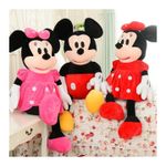 Jucarii, Copii si Bebe - Jucarii si jocuri - Jucarii de plus - Set Jucarii din Plus Mickey si Minnie Mouse, 28 cm - Infinity.ro