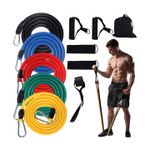 Sport si Outdoor - Fitness - Accesorii fitness - Benzi elastice fitness - Set de Extensoare Fitness, Cauciuc Colorat, Antrenament Complet - Infinity.ro