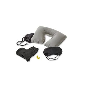 Set de calatorie, perna gat, masca ochi, dopuri urechi, sosete