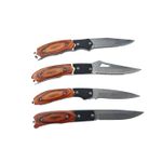 Sport si Outdoor - Camping - Cutite, bricege si accesorii - Cutite si bricege - Set 4 Bricege, Maner Lemn - Infinity.ro