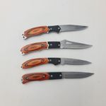 Sport si Outdoor - Camping - Cutite, bricege si accesorii - Cutite si bricege - Set 4 Bricege, Maner Lemn - Infinity.ro