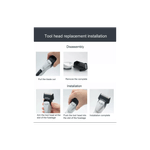 Ingrijire personala si Cosmetice - Aparate & accesorii ingrijire personala - Aparate de ras si tuns - Aparate de tuns - Set Aparat de Tuns Facial 3 in 1, Model DL-9049 cu 3 capete detasabile, 17 cm - Infinity.ro