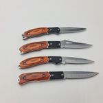 Sport si Outdoor - Camping - Cutite, bricege si accesorii - Cutite si bricege - Set 4 Bricege, Maner Lemn - Infinity.ro