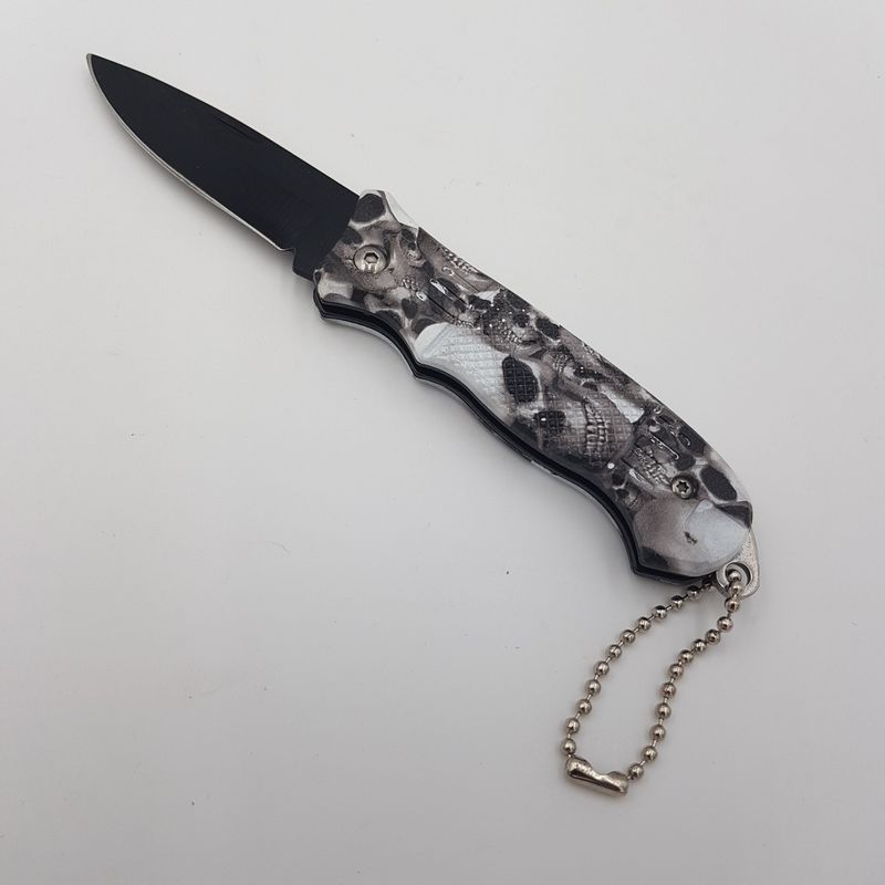 Sport si Outdoor - Camping - Cutite, bricege si accesorii - Cutite si bricege - Set 4 x cutit briceag varf ascutit, 16 cm, 60 g, albastru, rosu, gri, negru - Infinity.ro