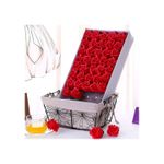 Market - Cadouri - Flori si aranjamente - Set 50 Flori de Sapun Trandafiri, Rosu, 5 cm - Infinity.ro