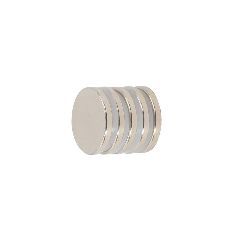 Casa si Gradina - Constructii - Feronerie si accesorii - Suruburi, dibluri si accesorii uz general - Set 10 magneti foarte puternici, gri, disc, simplu, 25 mm X 4 mm - Infinity.ro