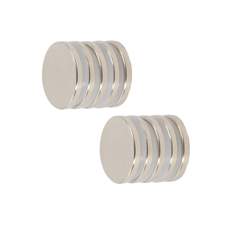 Casa si Gradina - Constructii - Feronerie si accesorii - Suruburi, dibluri si accesorii uz general - Set 20 magneti foarte puternici, gri, disc, simplu, 25 mm X 4 mm - Infinity.ro