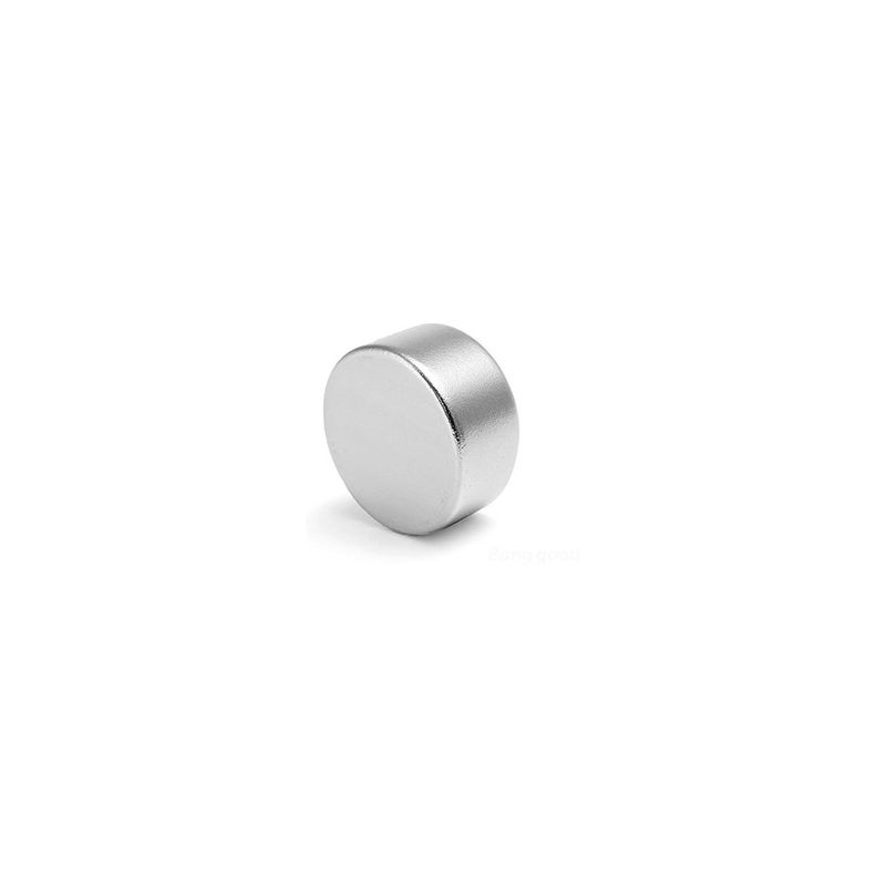 Casa si Gradina - Constructii - Feronerie si accesorii - Suruburi, dibluri si accesorii uz general - Set 10 magneti foarte puternici, gri, disc, simplu, 15 mm X 4 mm - Infinity.ro
